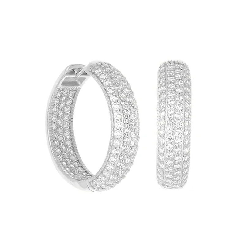 Aretes - Glamour Pave - Plata  .925 