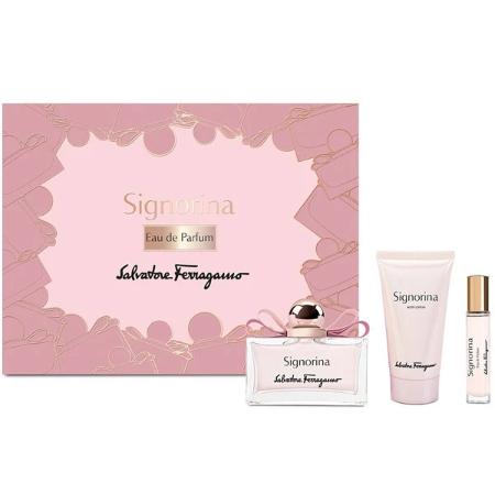 Set de Regalo Signorina Eau De Parfum 3 Piezas para Mujer por Salvatore Ferragamo